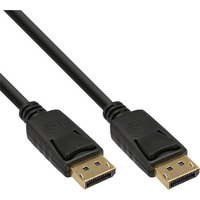 InLine® DisplayPort Kabel, schwarz, vergoldet, 1 m