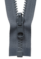 Vislon Flip Over Zip: 76cm: Dark Grey