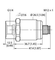 Drucktransmitter mit Spannungsausgang PT40R-1001-U1-H1141