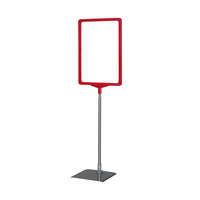 Kundenstopper / Plakat-Tischaufsteller / Plakatständer „Serie N“ | piros, hasonló mint RAL 3000 DIN A3