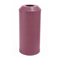 Midi Litter Bin - 52 Litre - Stainless Steel Lid - Purple (10-14 working days) - Plastic Liner