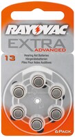 Extra Advanced PR48/13A Batterie, 6 Stk. Blister - Zink-Luft Hörgeräte-Knopfzelle, 1,4 V