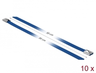Edelstahlkabelbinder L 500 x B 7,9 mm blau 10 Stück, Delock® [18800]