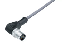 Sensor-Aktor Kabel, M12-Kabelstecker, abgewinkelt auf offenes Ende, 3-polig, 2 m