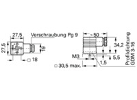 Ventilsteckverbinder, DIN FORM A, 2-polig + PE, 250 V, 0,25-1,5 mm², 931965100