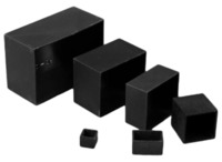 ABS Gerätegehäuse, (L x B x H) 180 x 104 x 52 mm, schwarz (RAL 9005), IP54, 1598