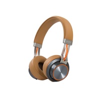 Snopy Fejhallgató Vezeték Nélküli - SN-44BT (Bluetooth v4.1, hang.szab., mikrofon, barna)