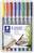 Staedtler Alkoholos filc Lumocolor F permanent 318 Kék, Barna, Sárga, Zöld, Narancs, Piros, Fekete, Viola 318 WP8