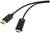 Renkforce Kijelző csatlakozó / HDMI Átalakító kábel DisplayPort dugó, HDMI-A dugó 1.00 m Fekete RF-5179186 DisplayPort kábel