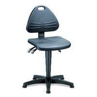 Pracovná otočná stolička, čalúnená s PU penou, s podlahovými klzákmi,  rozsah prestavenia výšky 430 - 600 mm. kúpiť výhodne v Mercateo