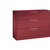 Armario para archivadores colgantes ASISTO, anchura 1200 mm, con 3 cajones, rojo vivo / rojo vivo.
