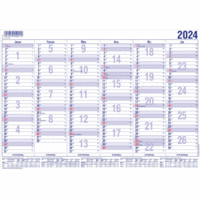 Tafelkalender A5 12 Monate Kalendarium 2024