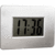 LCD-Uhr Kunststoff 30x21x1,8cm silber
