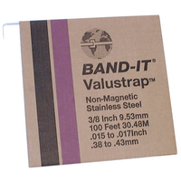 C133, 3/8" BAND-IT VALUSTRAP .015"THICK, General Clips & Clamps
