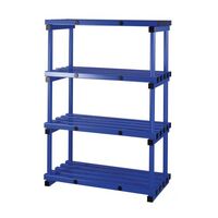 Plastic shelving - up to 360kg - Static units -Blue - Choice of 4 widths and 3 depths