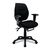 Ergonomic medium back multi-functional operators chair with adjustable arms
