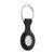 Haffner FN0197 Apple AirTag fekete szilikon védőtokos kulcstartó