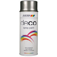 PlastiKote 01697 Deco Spray Paint High Gloss RAL 9007 Grey Aluminium 400ml