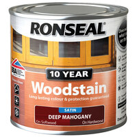 Ronseal 38649 10 Year Woodstain Deep Mahogany 250ml