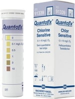 Quantofix® Teststäbchen Packung mit 100 Teststreifen 6x95 mm Chlor Sensitive