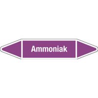 Aufkleber Ammoniak, violett, Folie, 126 x 26 mm, L703