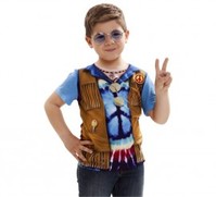 Camiseta disfraz Hippie para niño 4-6A