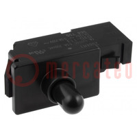 Switch: door; Pos: 2; SPDT; 0.5A/250VAC; black; Leads: spring clamps
