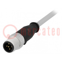 Plug; M12; PIN: 5; male; A code-DeviceNet / CANopen; 5m; straight