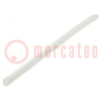 Insulating tube; fiberglass; -40÷180°C; Øint: 4.5mm; 4.3kV/mm