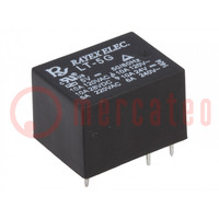 Relay: electromagnetic; SPDT; Ucoil: 5VDC; Icontacts max: 10A; LT