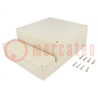 Enclosure: wall mounting; X: 160mm; Y: 211mm; Z: 71mm; ABS; grey; IP65