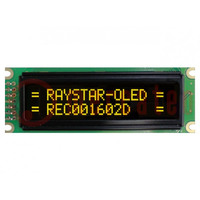 Display: OLED; alfanumerico; 16x2; Dim: 85x30x10mm; giallo; PIN: 14