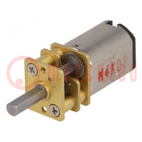 Motor: DC; with gearbox; HP; 6VDC; 1.6A; Shaft: D spring; max.166mNm