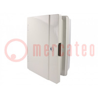 Enclosure: wall mounting; X: 221mm; Y: 311mm; Z: 137mm; ABS; grey