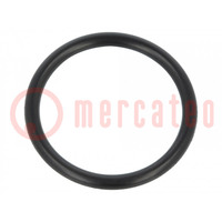 O-ring gasket; NBR rubber; Thk: 2.5mm; Øint: 23mm; black; -30÷100°C