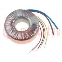 Transformer: toroidal; 80VA; 230VAC; 25V; 25V; 1.6A; 1.6A; Ø: 95mm