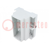 Enclosure: for DIN rail mounting; Y: 89mm; X: 106mm; Z: 65mm; ABS