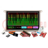 Ontwik.kit: met display; LCD TFT; 7"; 800x480; 455cd/m2; FFC/FPC