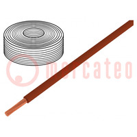 Cable; H07Z-K; cuerda; Cu; 10mm2; FRNC; marrón; 450V,750V; CPR: Eca