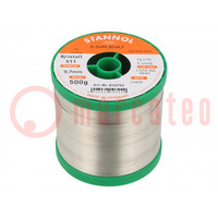 Soldering wire; Sn99,3Cu0,7; 700um; 0.5kg; lead free; reel; 227°C