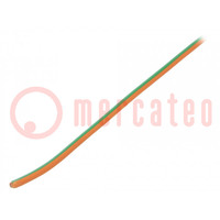 Przewód; H05V-K,LgY; linka; Cu; 2,5mm2; PVC; pomarańczowo-zielony