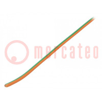 Wire; H05V-K,LgY; stranded; Cu; 2.5mm2; PVC; orange-green; 50m