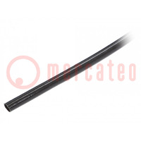 Insulating tube; fiberglass; black; -20÷155°C; Øint: 9mm