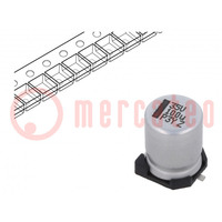 Capacitor: electrolytic; SMD; 100uF; 35VDC; 8x8x10mm; ±20%; 2500h