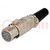 Plug; XLR; female; PIN: 7; straight; for cable