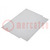 Mounting plate; steel; W: 258mm; L: 345mm; Thk: 1.5mm; Plating: zinc