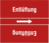Rohrmarkierungsband ohne Gefahrenpiktogramm - Entlüftung, Rot, 10.5 x 12.7 cm