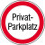 Parkplatzkennzeichnung / Hinweisschild Privat-Parkplatz, Alu, Größe 31,50 cm
