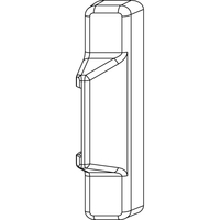 Produktbild zu MACO Abdeckkappe Rahmenteil f. Anpressverschluss AS, titan (40756)