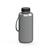 Artikelbild Drink bottle "Refresh" clear-transparent incl. strap, 1.0 l, silver/black